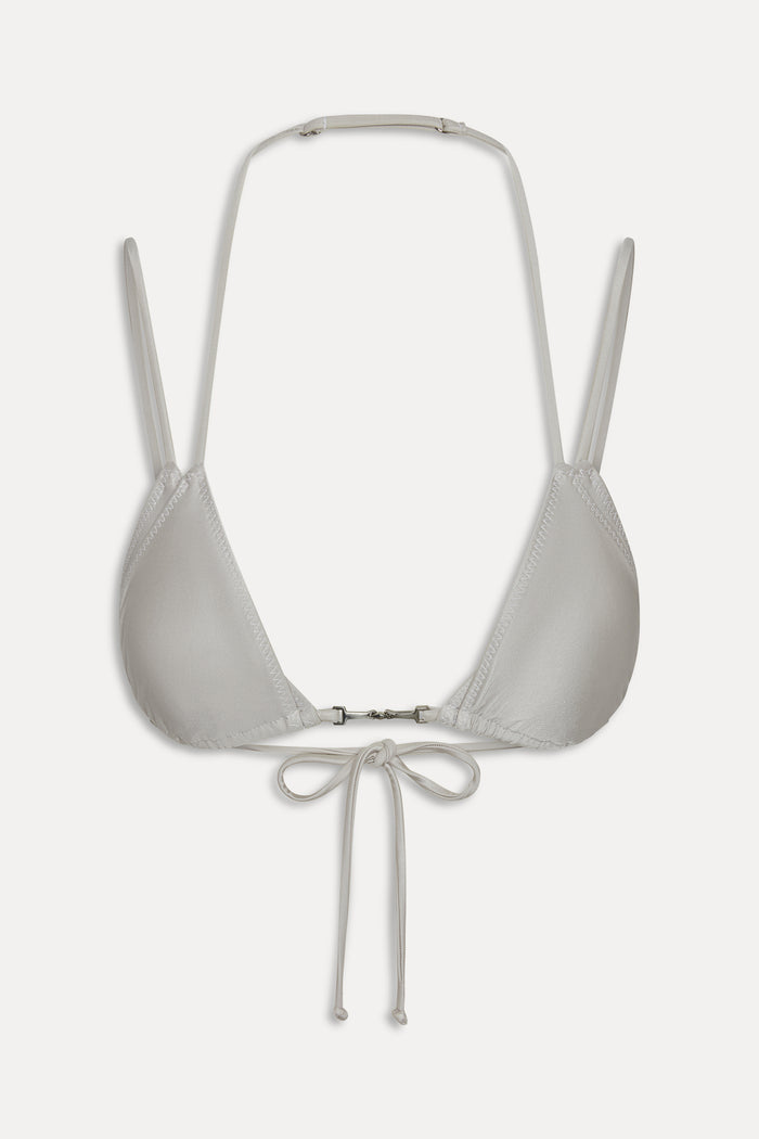 x JENNIE Mabel Shine Bikini Top - Moon