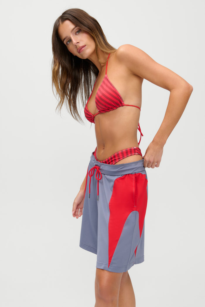 x JENNIE Nick Shine Bikini Top - Spring Stripe