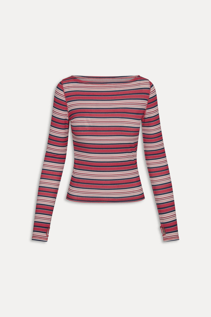 x JENNIE Sophie Long Sleeve Top - Sunset