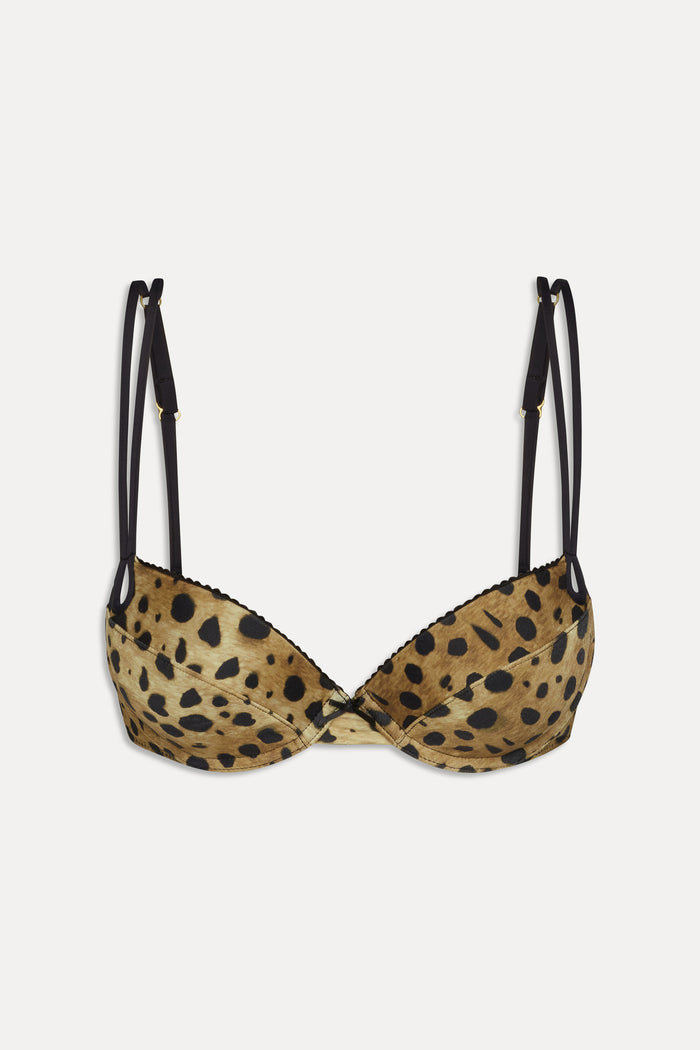 x Khy Allure Push Up Bikini Top - Lacey Leopard