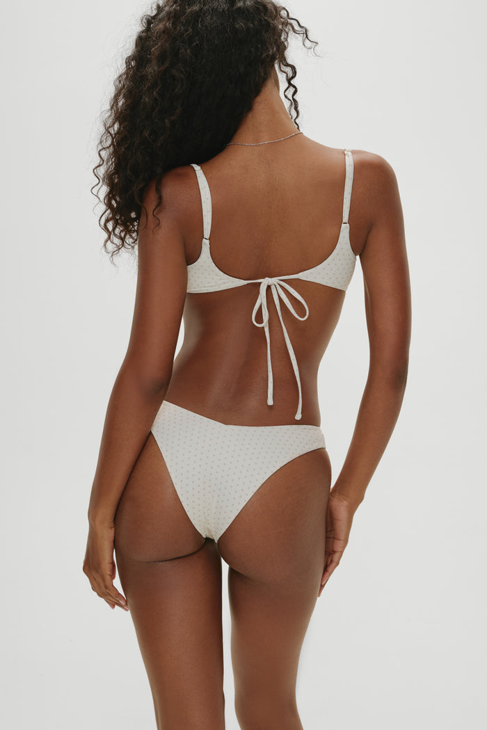 x Khy Austin Underwire Bikini Top - Pearl Dot