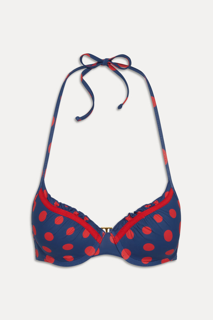 x Khy Dolce Push Up Bikini Top - Strawberry Dot