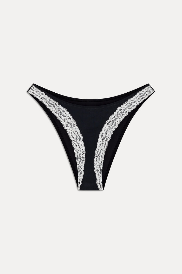 x Khy Dove Lace Bikini Bottom - Midnight Lace