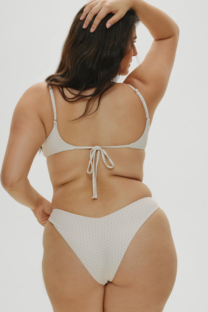 x Khy Enzo Cheeky Bikini Bottom - Pearl Dot