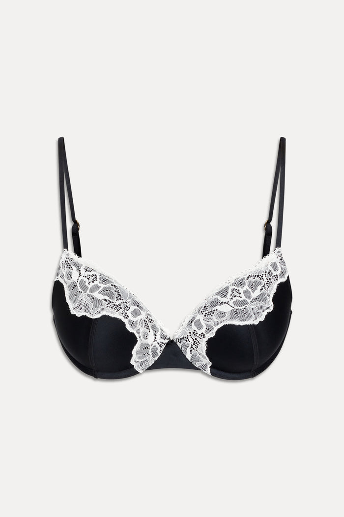 x Khy Heavenly Push Up Bikini Top - Midnight Lace