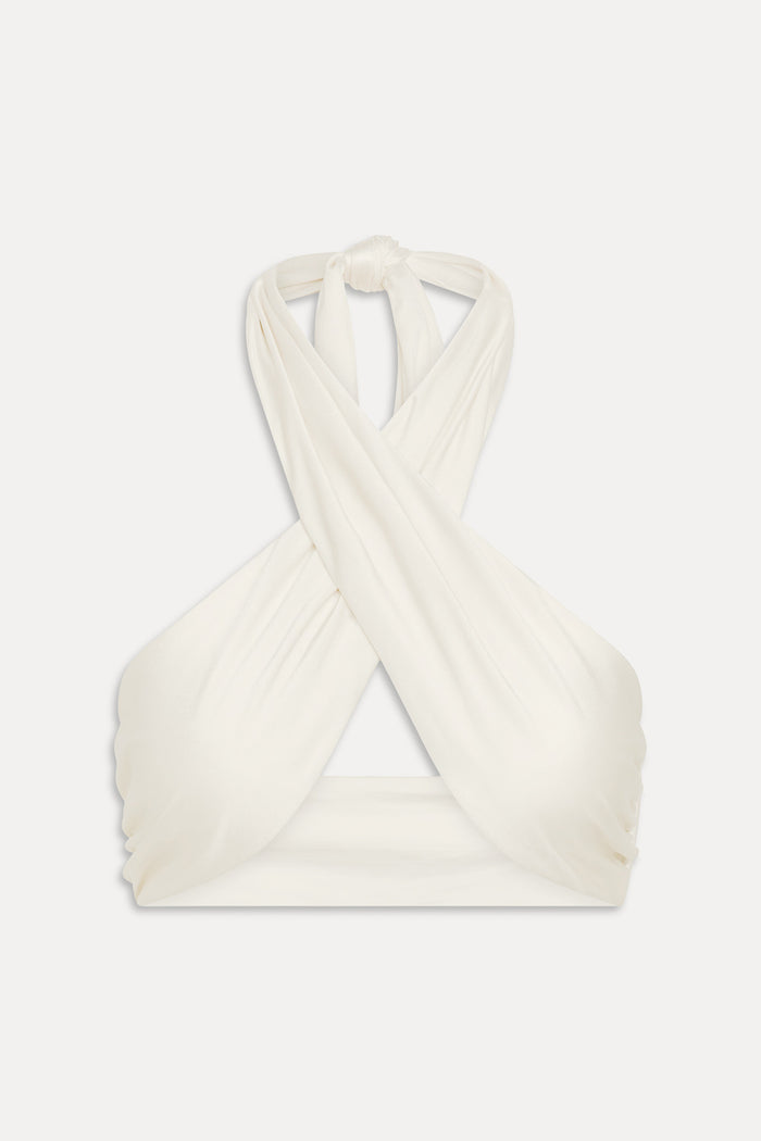 x Paige Lorenze Forever Wrap Satin Top - I Do