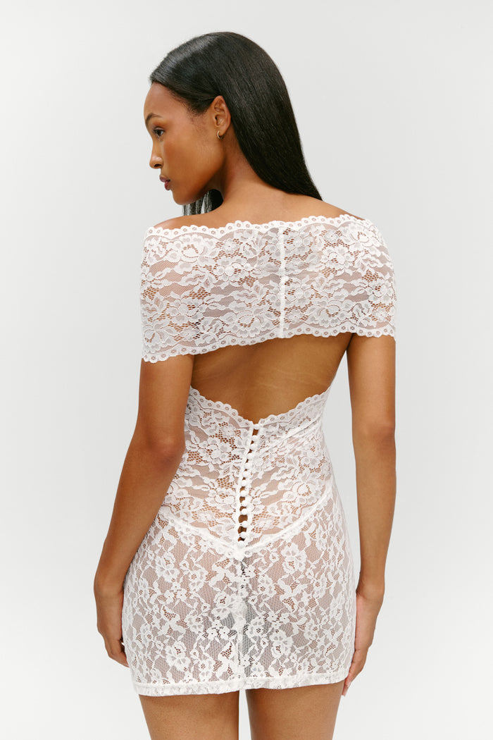 x Paige Lorenze True Love Lace Mini Dress - Sunday Ceremony