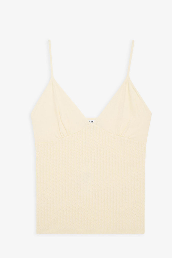 Xavier Cable Cloud Knit Camisole - French Vanilla