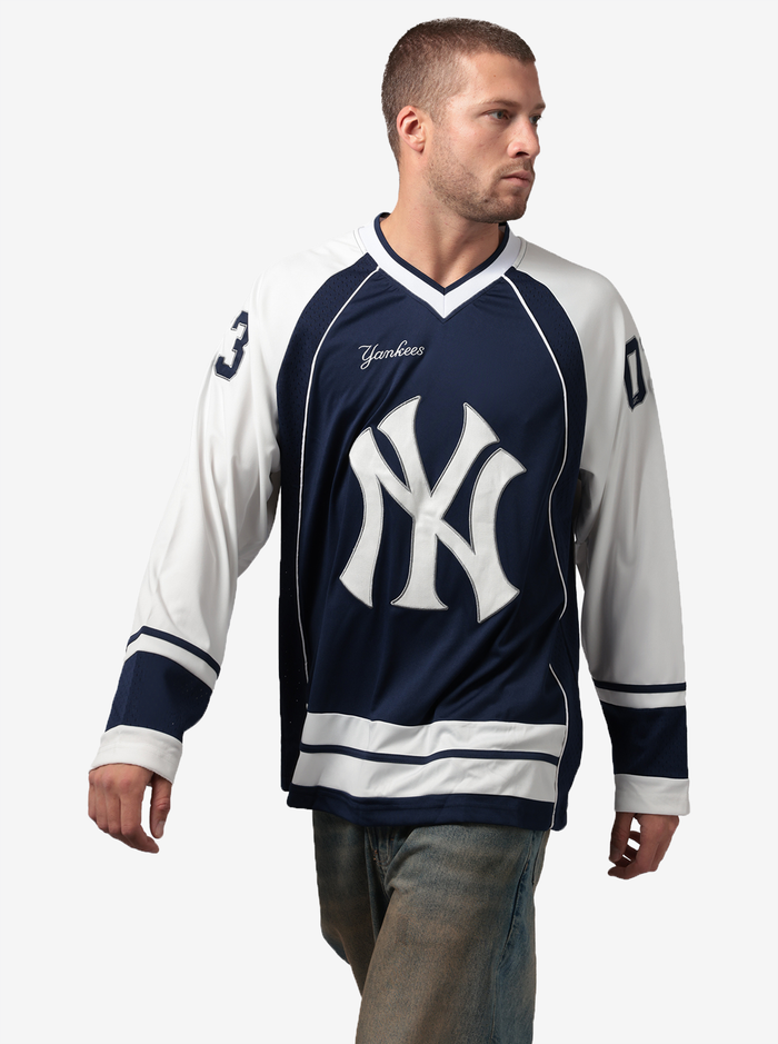 Yankees Mixed Mesh Long Sleeve Jersey