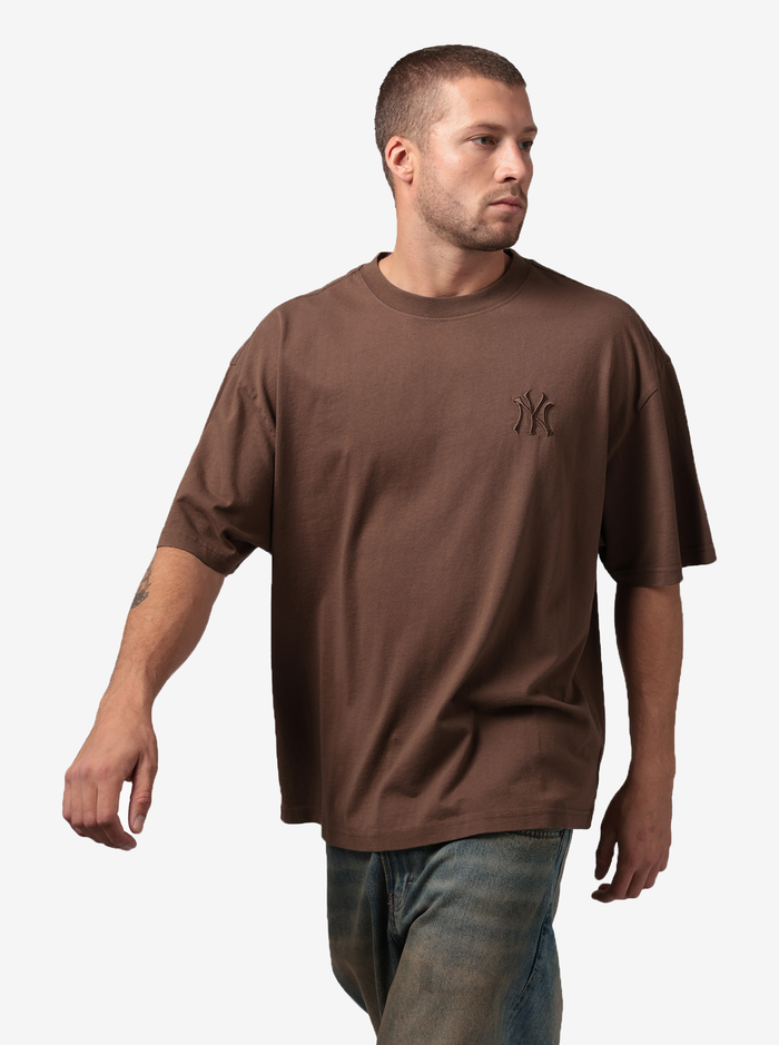 Yankees Raw Edge Applique Box Tee