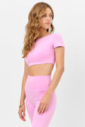 Zippy Crop Top Baby Pink