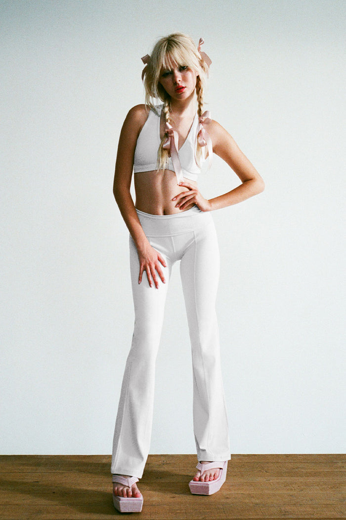 Zippy High Waist Flare Legging Icy Grey
