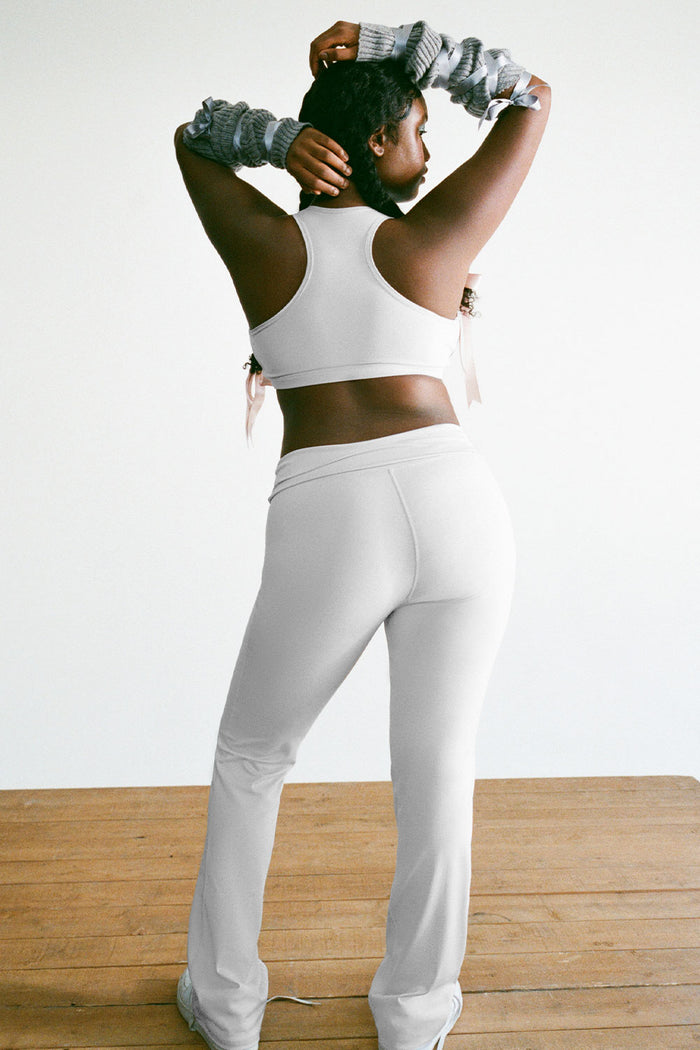 Zippy High Waist Flare Legging Icy Grey
