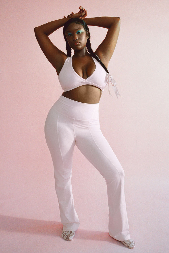 Zippy High Waist Flare Legging Icy Pink